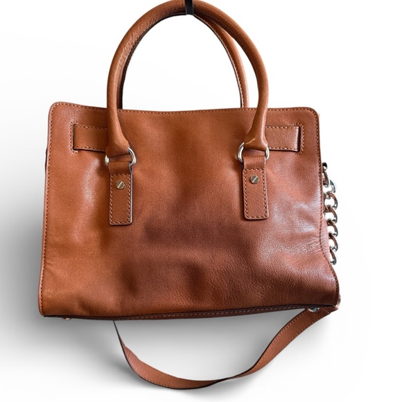 Michael Kors Hamiton Leather Satchel-EUC - Picture 2 of 8